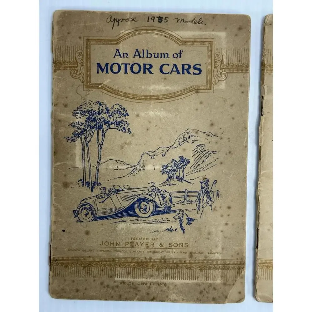 2 VTG 1936 John Player & Sons An Album of Motor Cars 1 Complete 1 Missing 3 Cars